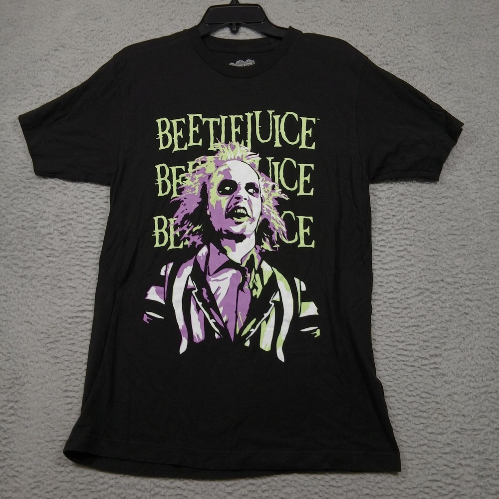 Beetlejuice Shirt Mens Medium Movie Graphic Tee‎ Halloween Horror Comedy Film